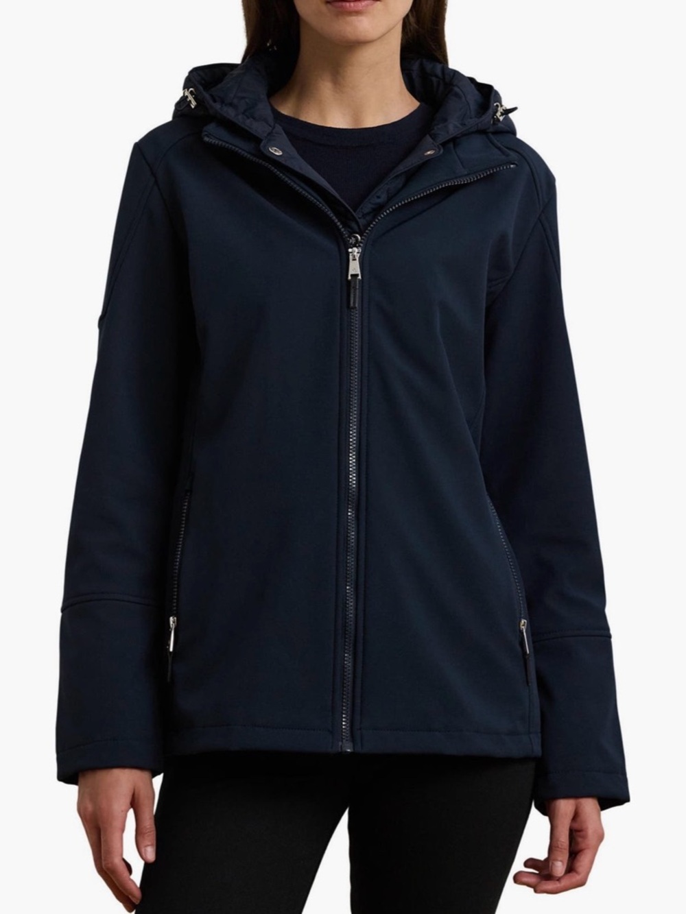 Lauren Ralph Lauren Women’s Rain Coat with interior Quilted Bib Small